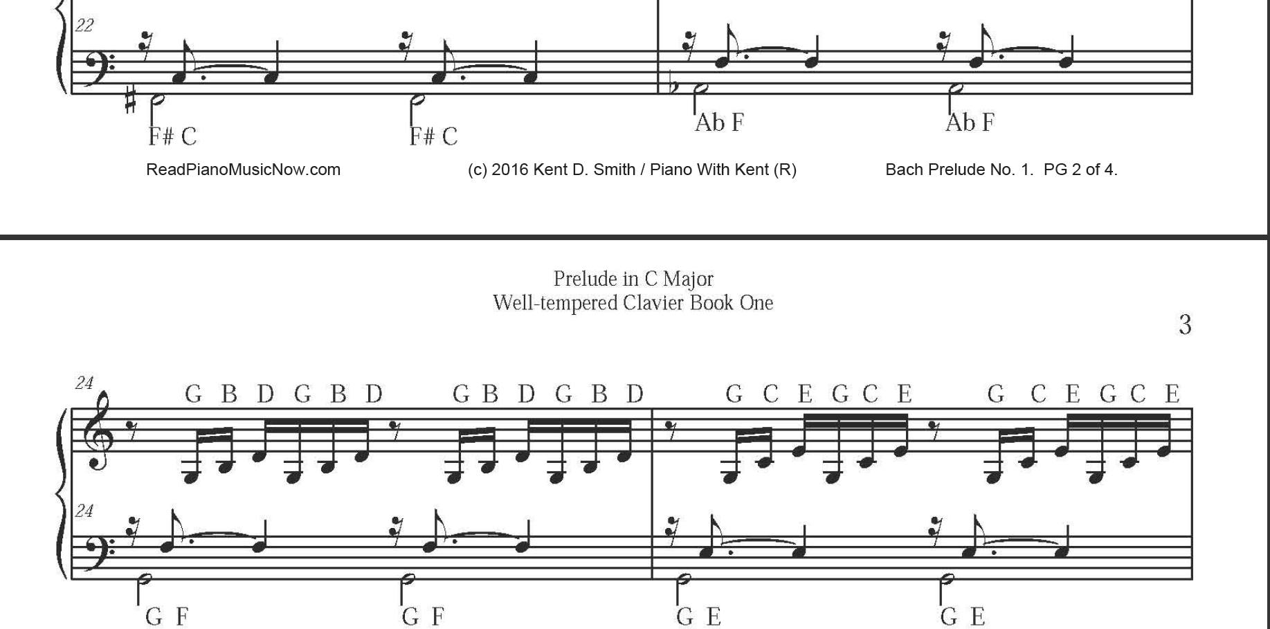 Bach - Partitions de Piano à télécharger
