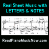 Read Piano Music Now - Sheet Music with Letters